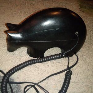 TT Systems Corp Landline Phone Model HAC BB-500 Wooden Bear Cabin Decor